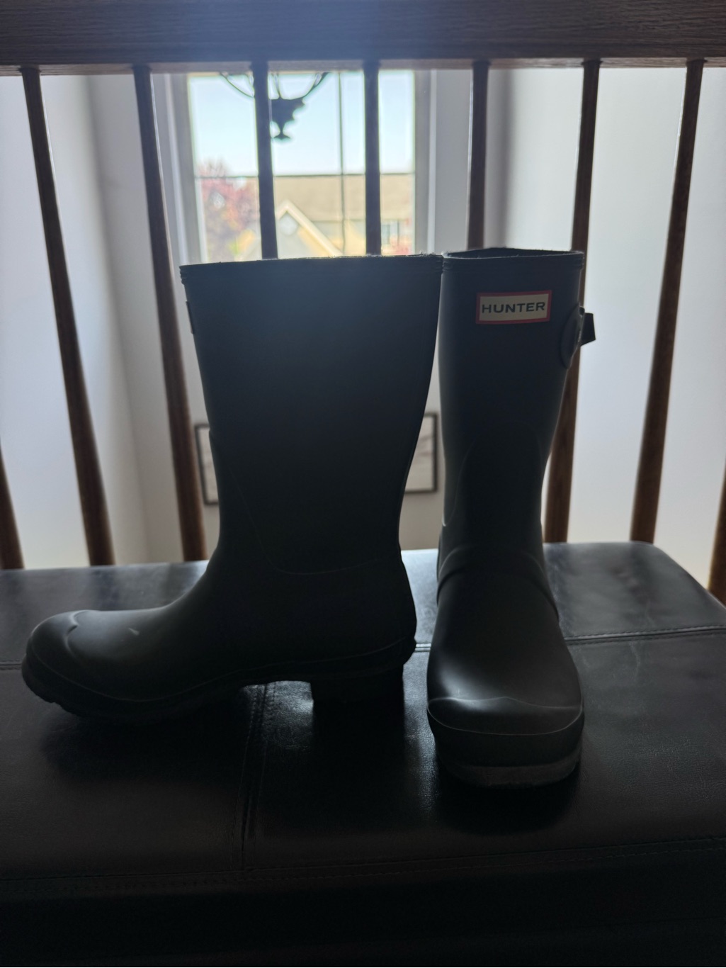 Hunter Women’s Black Mid-Calf Rain Boots